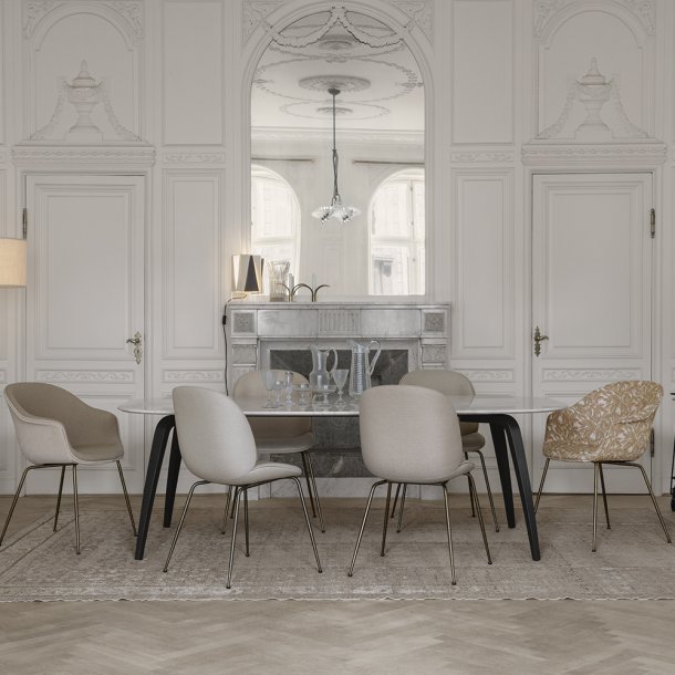 Gubi - Bat Dining Chair | Fully upholstered | Conic base ... (610 x 610 Pixel)