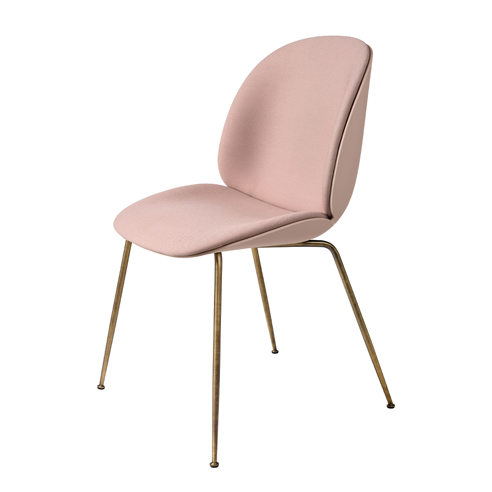 Gubi - Beetle Dining Chair | Front Upholstered | Conic Base - Gubi ...