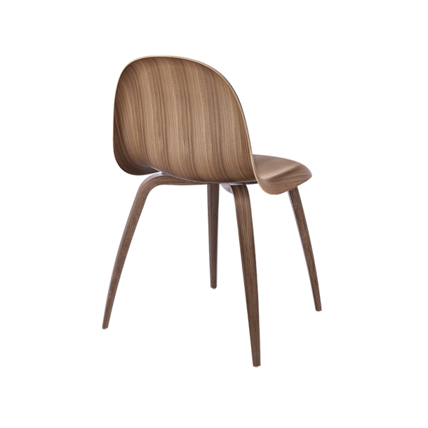 Gubi 3D Dining Chair Wood Base | Amerikansk valnød | Stol Gubi 3D Dining Chair Wood Base | Amerikansk valnød | Stol